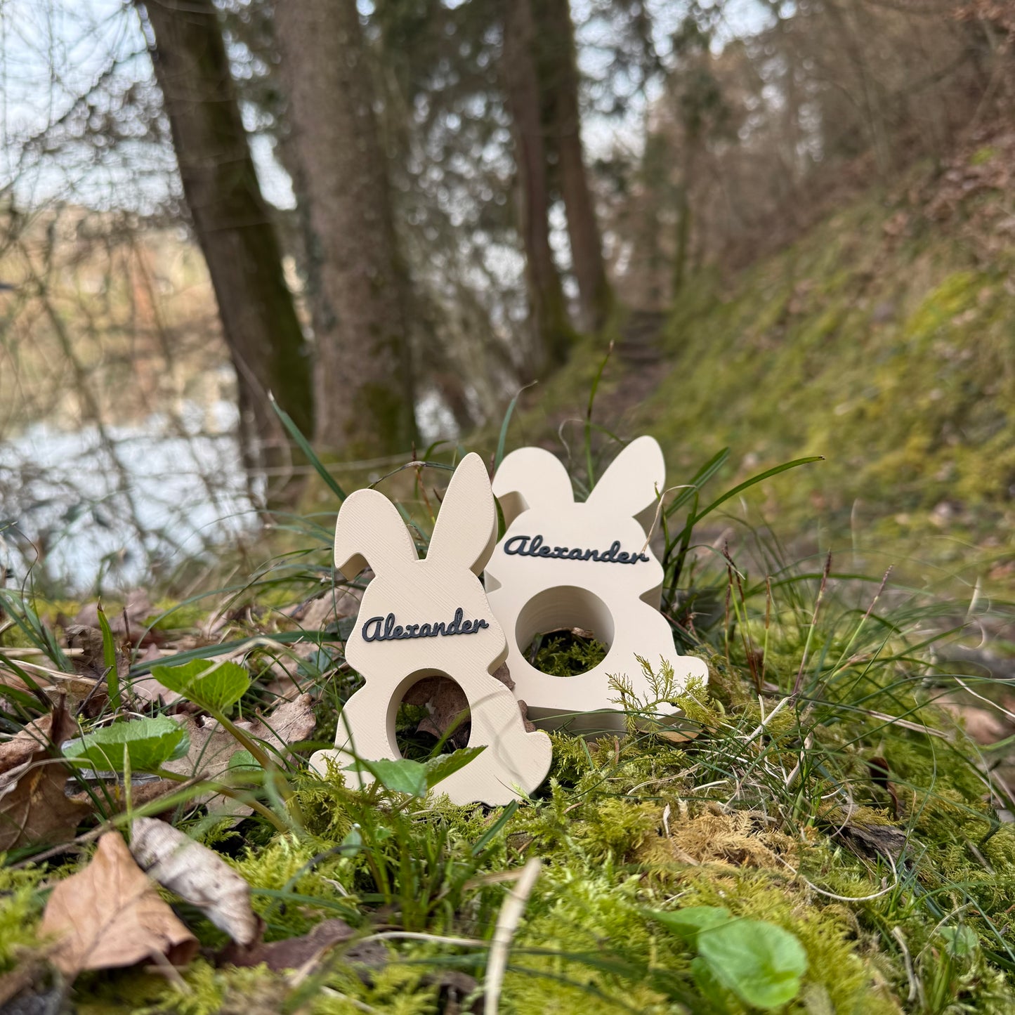 Serviettenhalter mit Namen - personalisierte Osterdeko