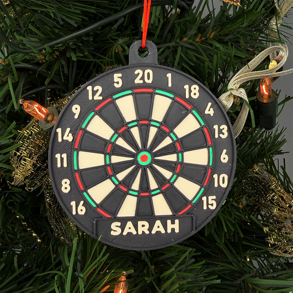Darts Christbaum-Anhänger personalisiert