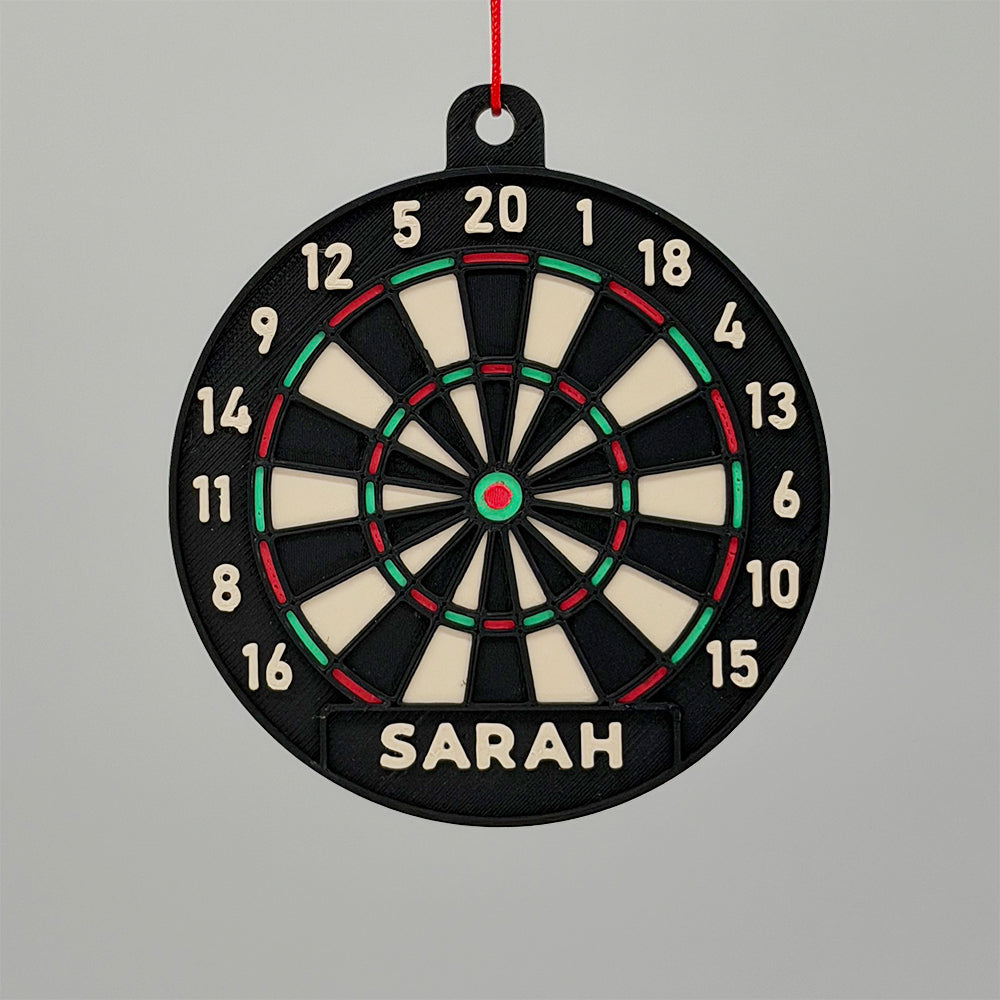 Darts Christbaum-Anhänger personalisiert