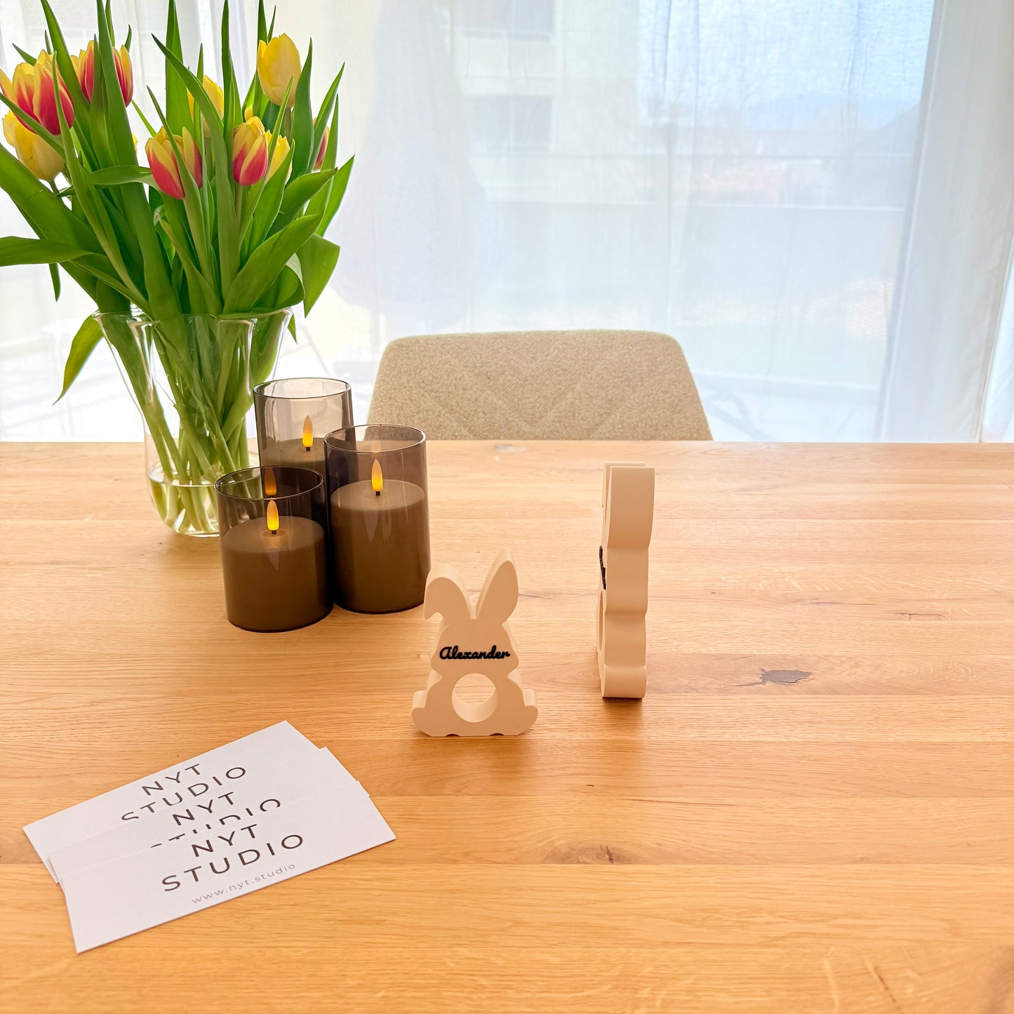 Serviettenhalter mit Namen - personalisierte Osterdeko