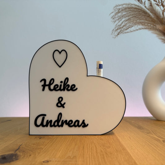 Herz groß - Personalisiertes Geldgeschenk