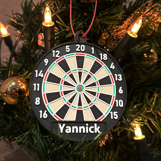 Darts Christbaum-Anhänger personalisiert