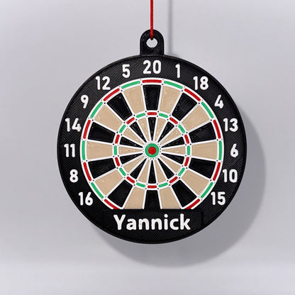 Darts Christbaum-Anhänger personalisiert