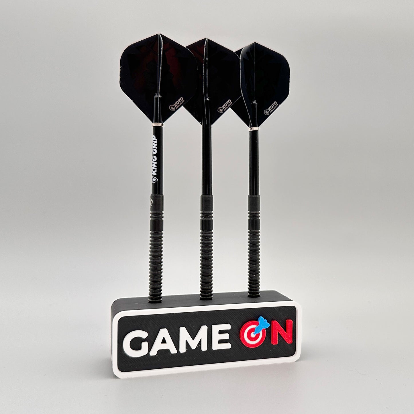 Wall mount "Game On" for 3 darts