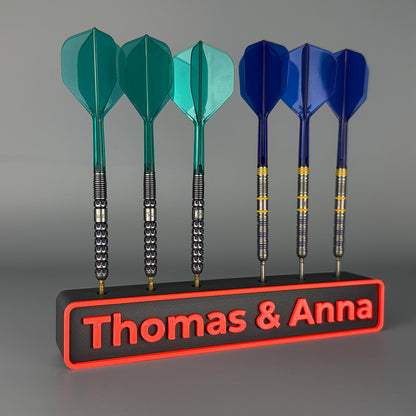 Dart-Halter YOUR 6 – personalisierbarer Dart-Halter für 6 Darts
